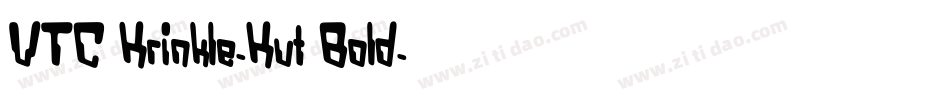 VTC Krinkle-Kut Bold字体转换